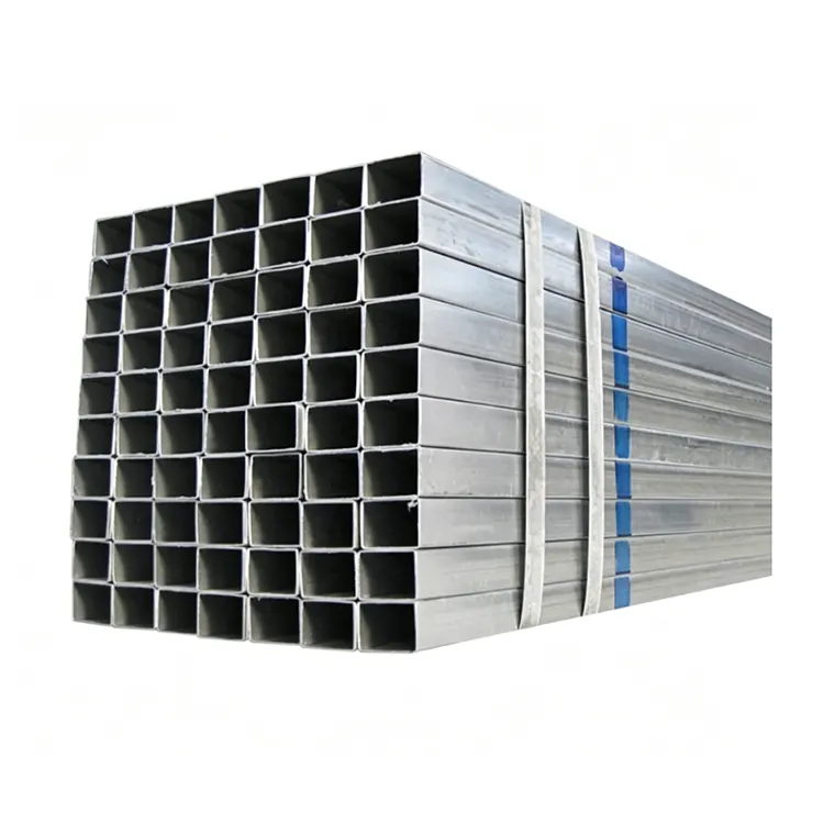 Tubo de acero cuadrado y rectangular galvanizado en caliente